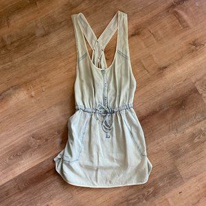 Aritzia Wilfred - Chambray Sleeveless Summer Dress - Women's Small - Light Blue